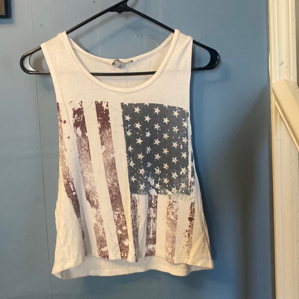 Charlotte Russe XS Flag Tank
